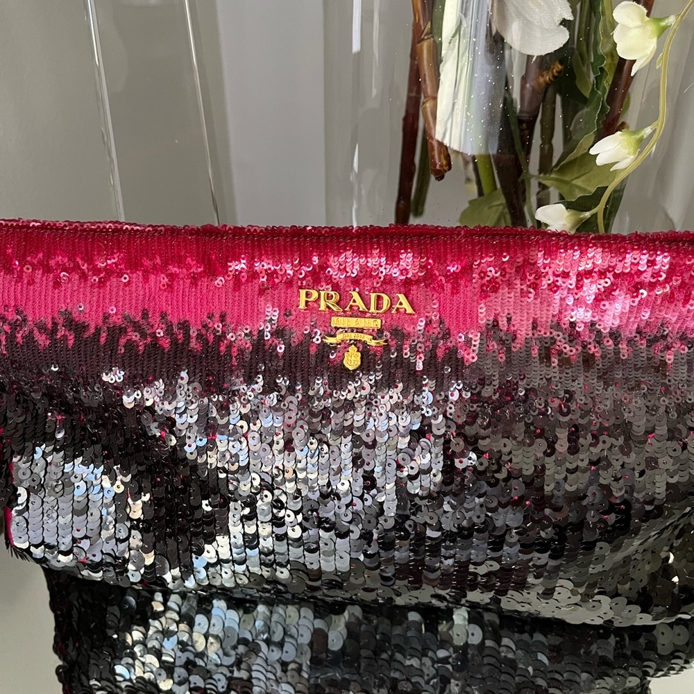 Genuine Prada Sequin Ombré Evening Bag
